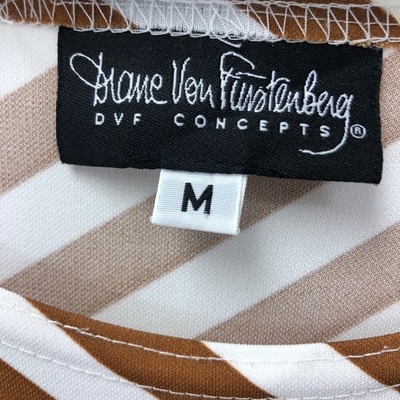 5/$20 Diane VON FURSTENBERG striped tunic top m‎ - Picture 4 of 7